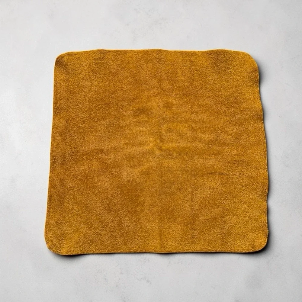 Vtg 70s Fieldcrest Hand Towel 3-pc bathmat set‎ 100% Cotton Gold Coordinates YSL
